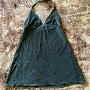 Terry Cloth Halter Dress